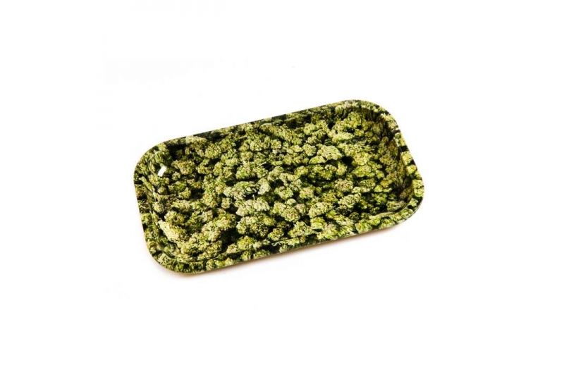 Buds Metal Rolling Tray large