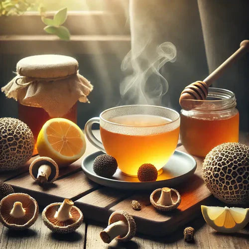 Thee zetten van truffels – zelf truffelthee maken met verse en gedroogde truffels.