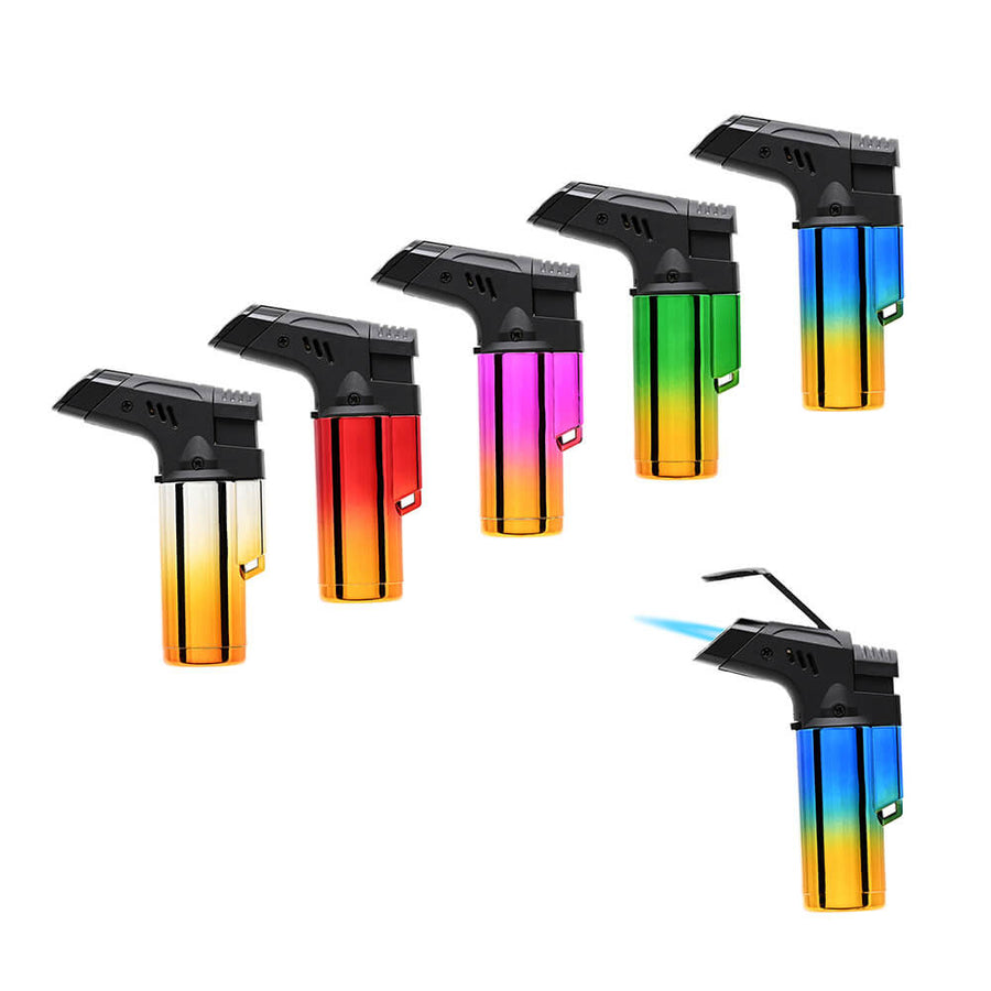 Atomic jet lighter in meerdere kleuren met krachtige stormvlam