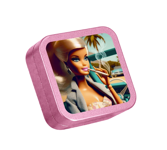 Roze 2-delige aluminium grinder Blonde Pink 53mm vooraanzicht - Wapshop