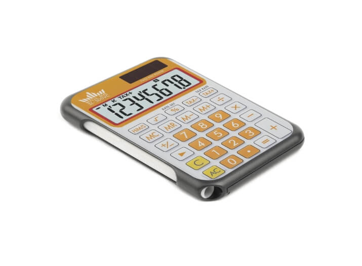Royal Box – Calculator open met 8 compartimenten en rekenmachine design