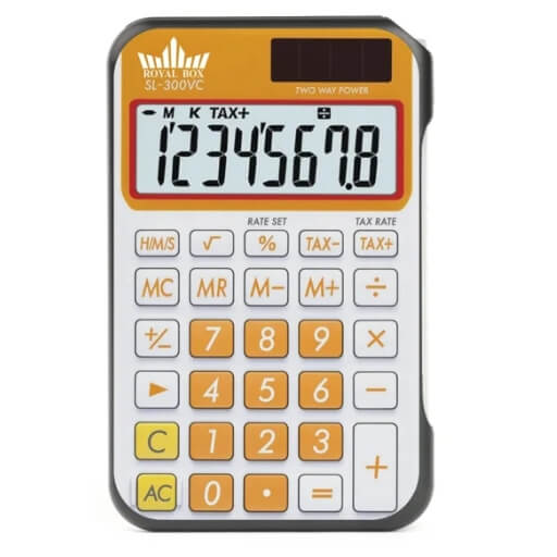 Royal Box – Calculator gesloten, ziet eruit als een rekenmachine