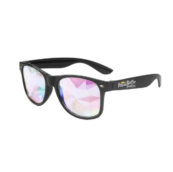 Caleidoscoop party bril met multicolor glazen voor festivals