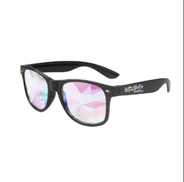 Caleidoscoop party bril met multicolor glazen voor festivals