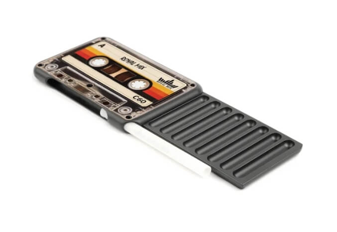 Royal Box – Cassette open met 8 compartimenten en retro cassettedesign
