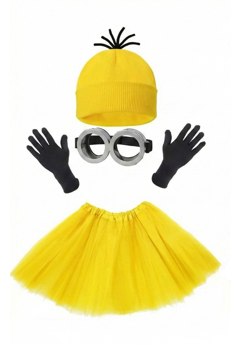 Minion kostuum met tutu, geel
