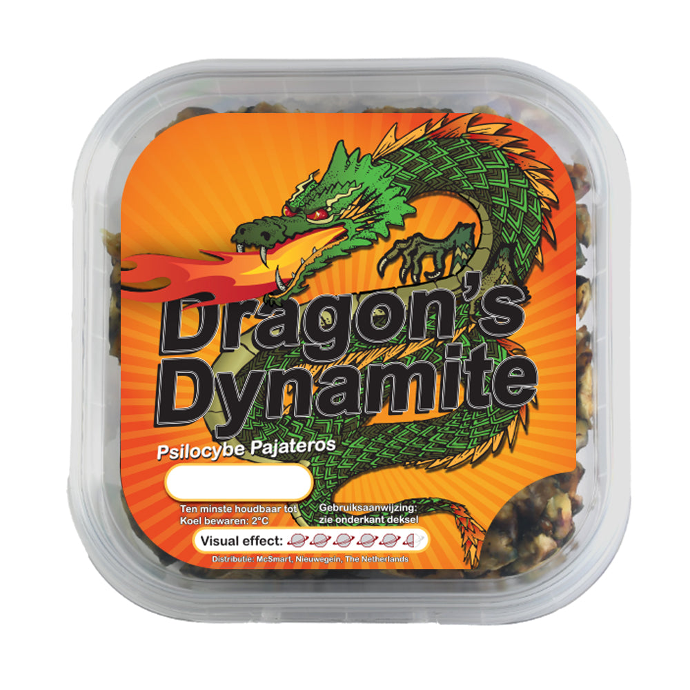 Dragon’s Dynamite magic truffels 15 gram verpakking Psilocybe Pajateros