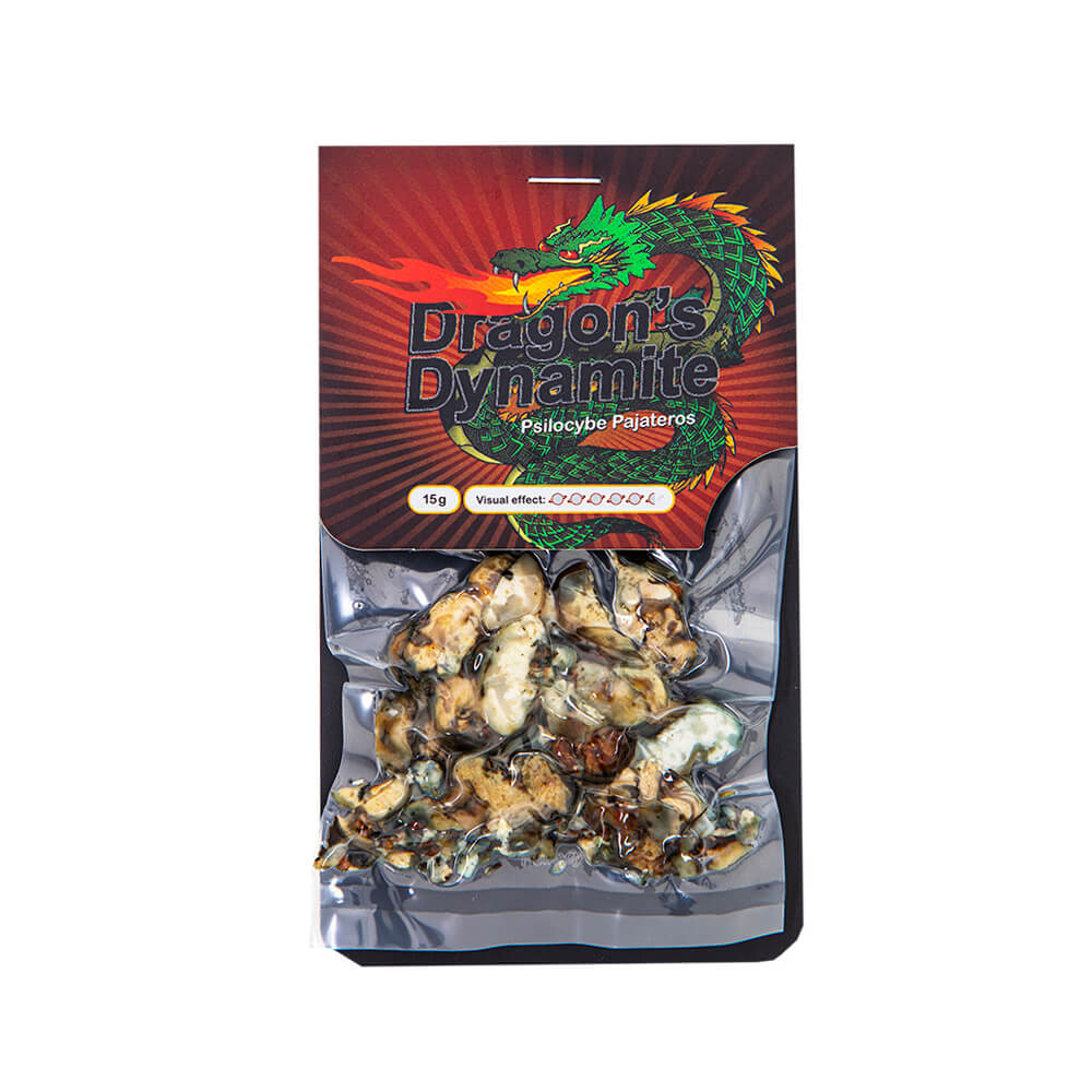 Dragon’s Dynamite magic truffels 15 gram verpakking