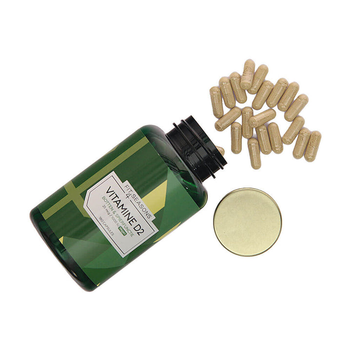 Fit4Seasons vitamine D2 potje met capsules – supplement