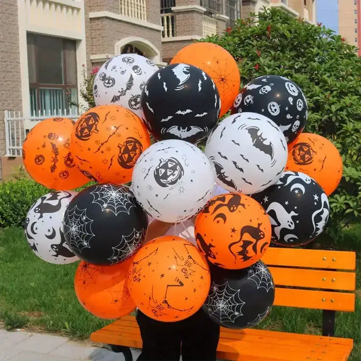 Latex ballonnen 30 cm voor Halloween feestdecoratie