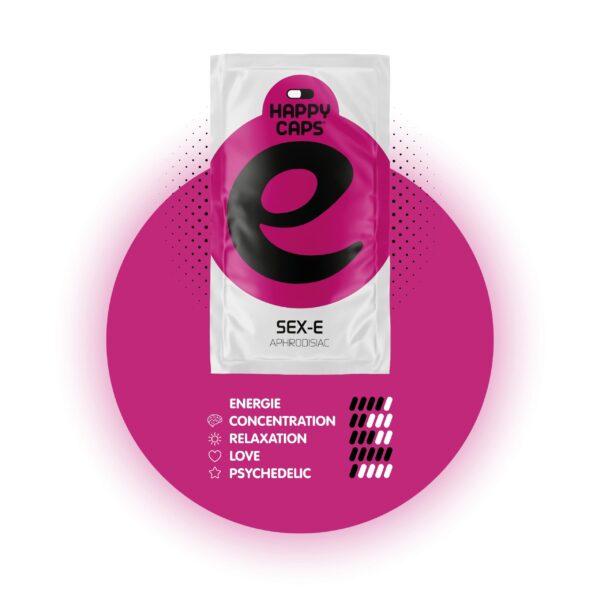 Happy Caps Sex-E capsule voor energie, liefde en verhoogde seksuele beleving