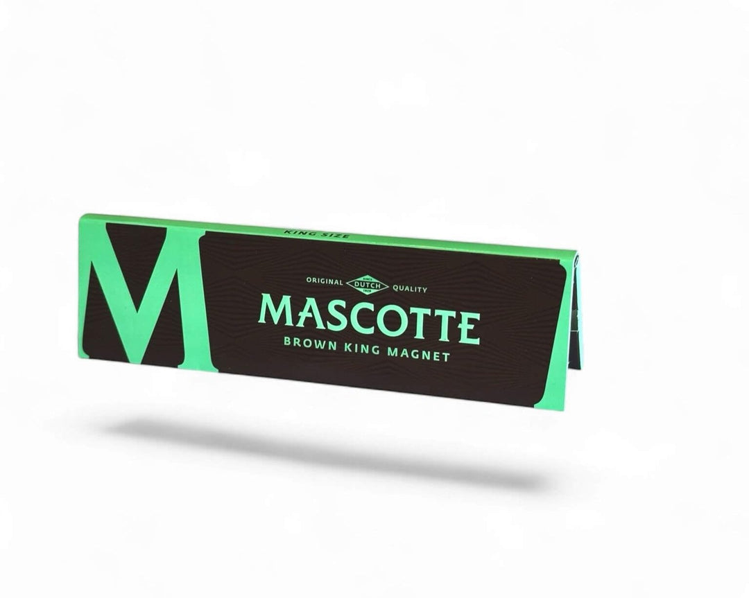  Mascotte Brown King Magnet vloeitjes met magneetsluiting, King Size formaat voor het rollen van perfecte joints.