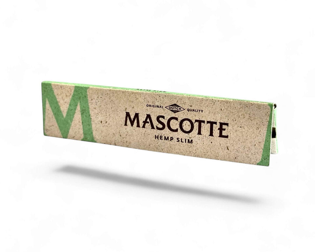 Mascotte Organic Hemp Slim vloei – 100% biologische hennep vloeitjes in een milieuvriendelijke graspapieren verpakking