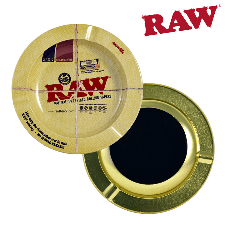 Raw metalen asbak