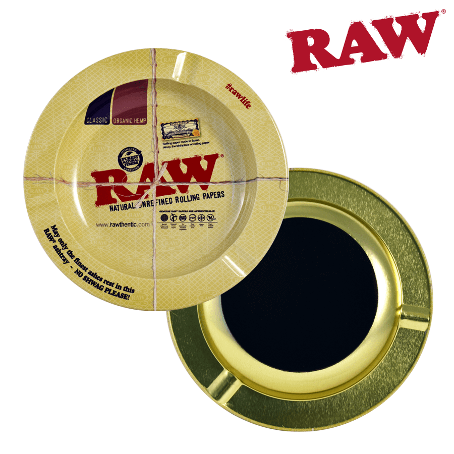 Raw metalen asbak