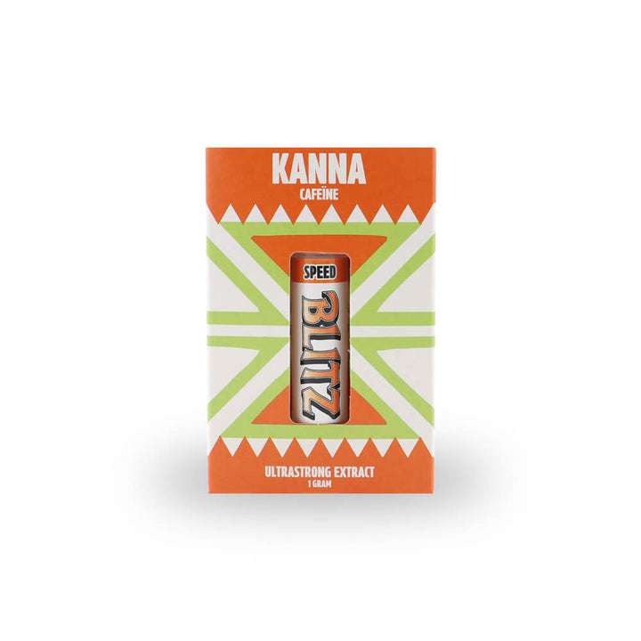 Verpakking van Blitz Speed – ultra strong kanna + cafeïne extract van 1 gram