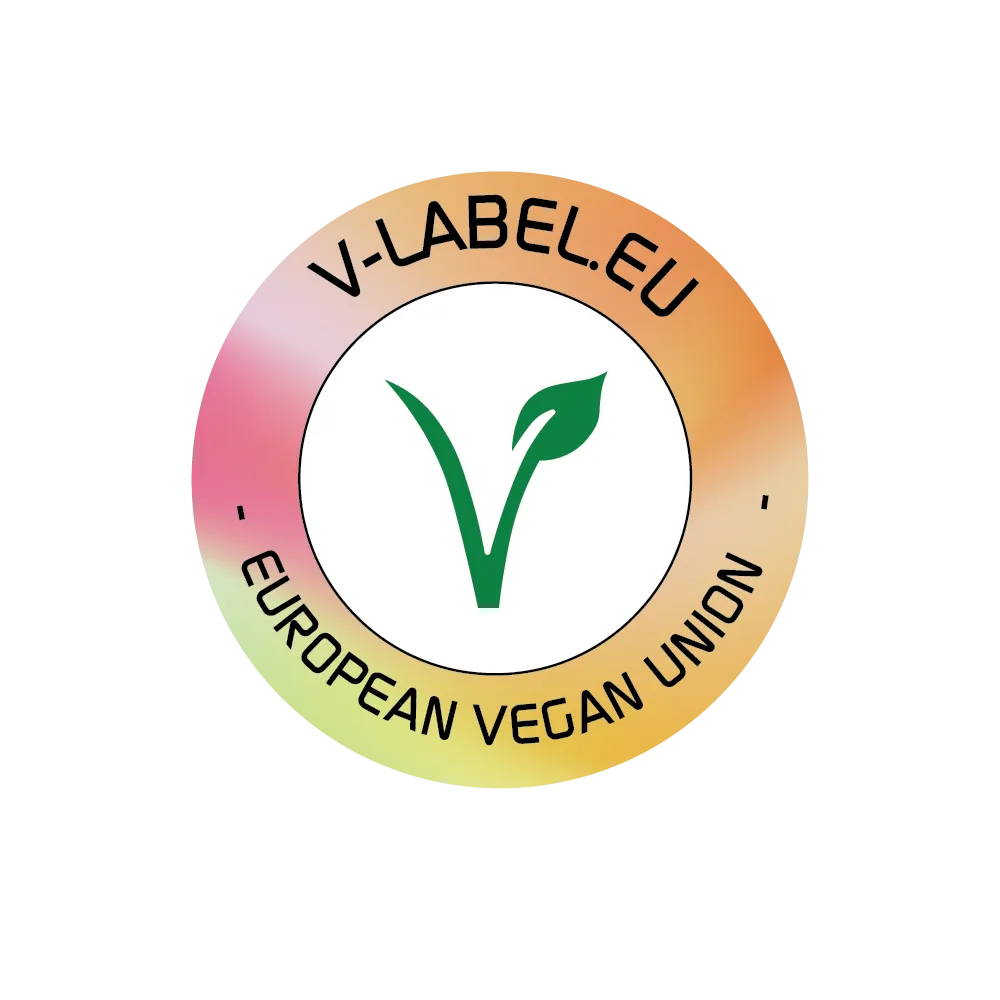 Europees V-label voor veganistische producten, erkend door de European Vegan Union

