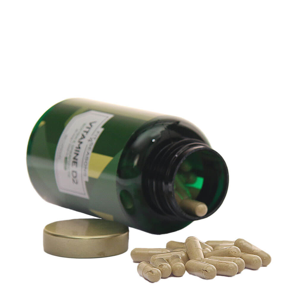 Vegan vitamine D2 capsules uit paddenstoelen – los product