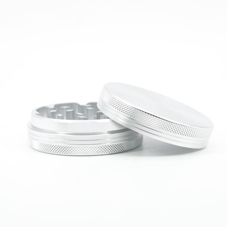 Compacte aluminium grinder Ø55 mm voor kruiden