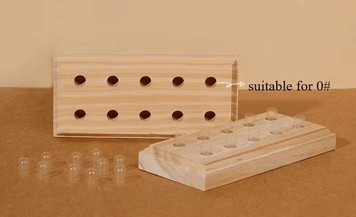 Capsulehouder Hout - Maat 0 en 1