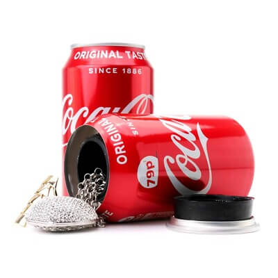 Schroefbare bodem cola stash can - discrete opslag waardevolle spullen