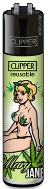 Clipper Mary Jane aansteker blond haar - pin-up design met retro strik - Wapshop