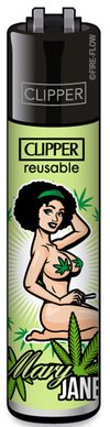 Clipper Mary Jane aansteker afro haar - pin-up design met groene haarband - Wapshop