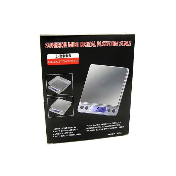 mini weegschaal, platform weegschaal, I-2000, digitale weegschaal 500g x 0,01g