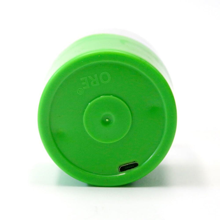 onderkant grinder, oplaadbaar met usb kabeltje