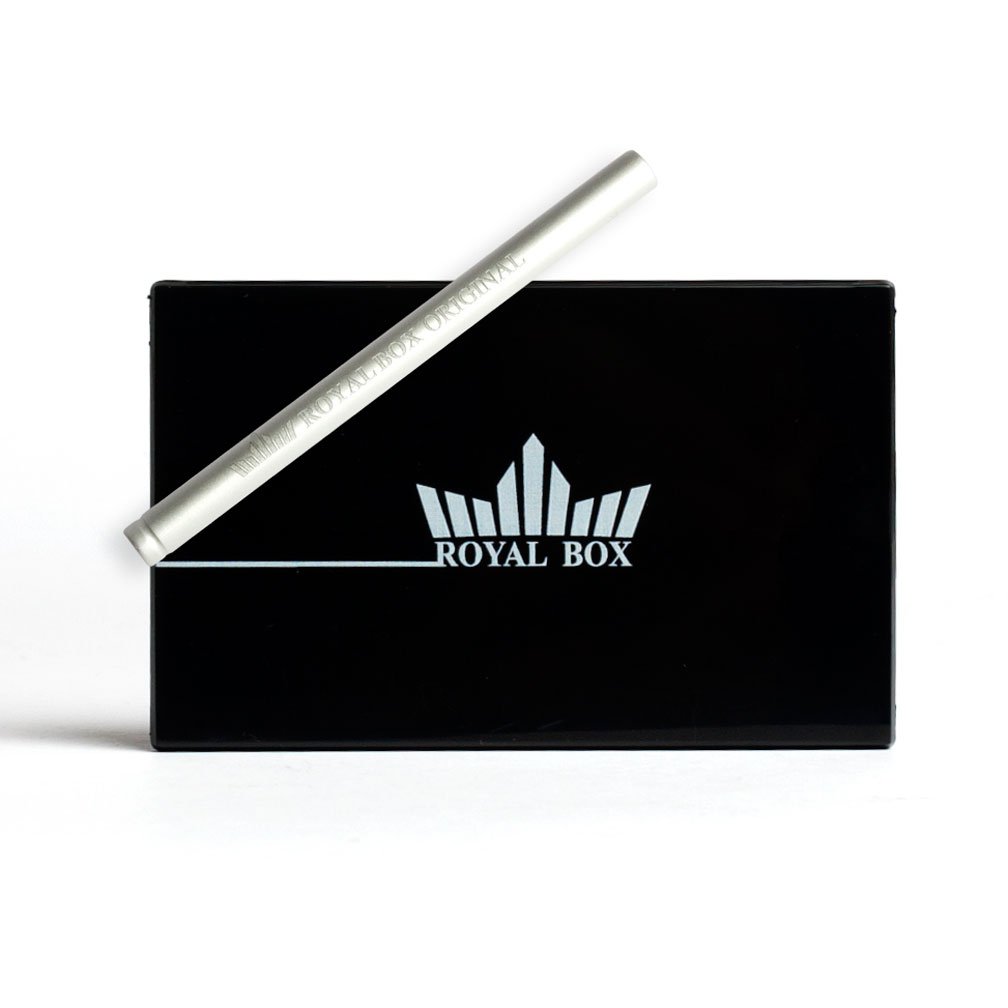 Zwarte Royal Box stashdoos – plat en discreet