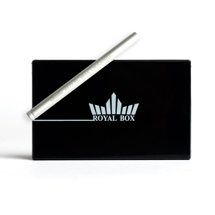 Zwarte Royal Box stashdoos – plat en discreet