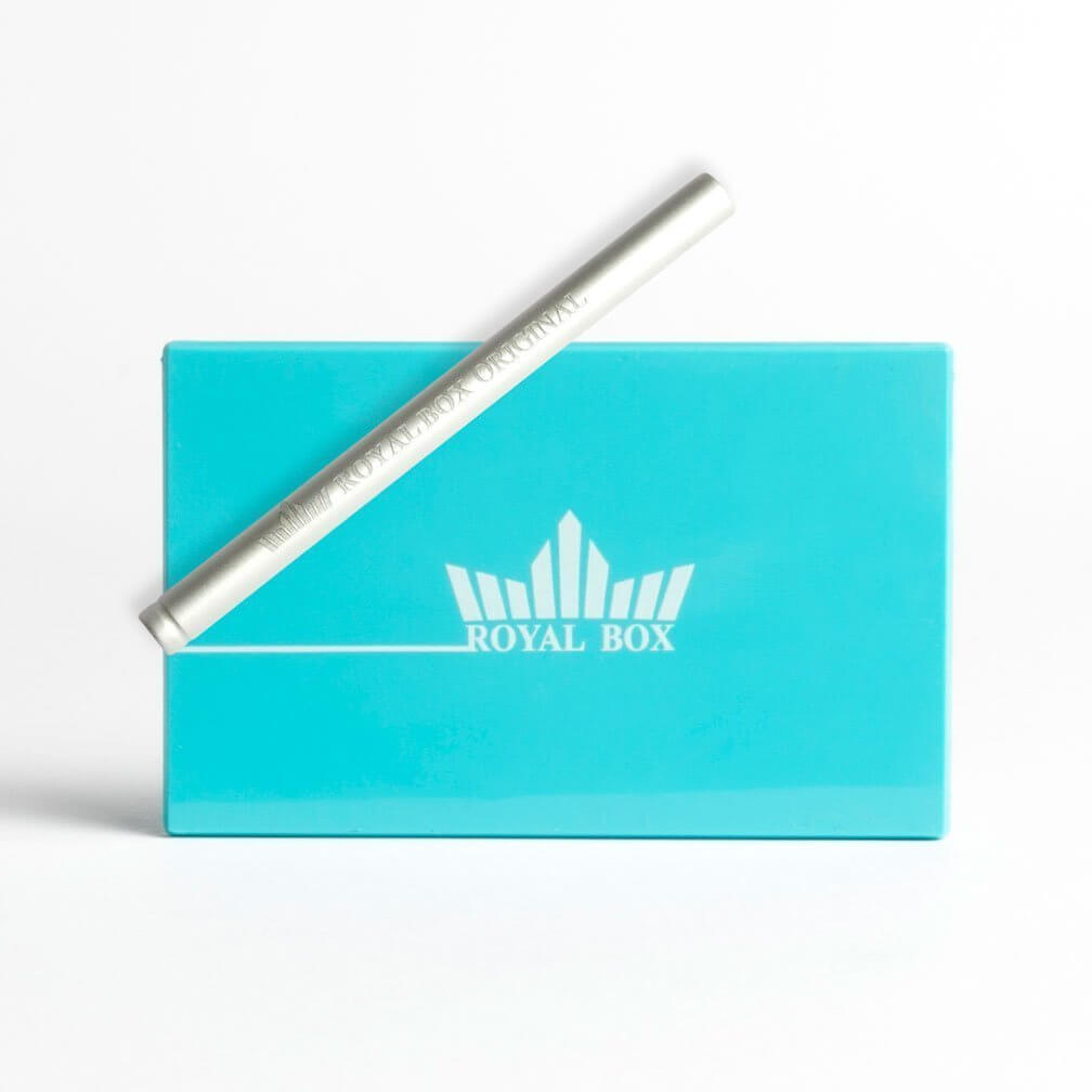 Blauwe Royal Box stashdoos – plat en discreet