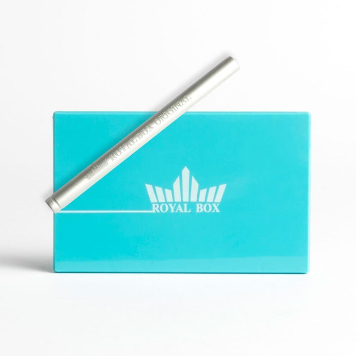 Blauwe Royal Box stashdoos – plat en discreet