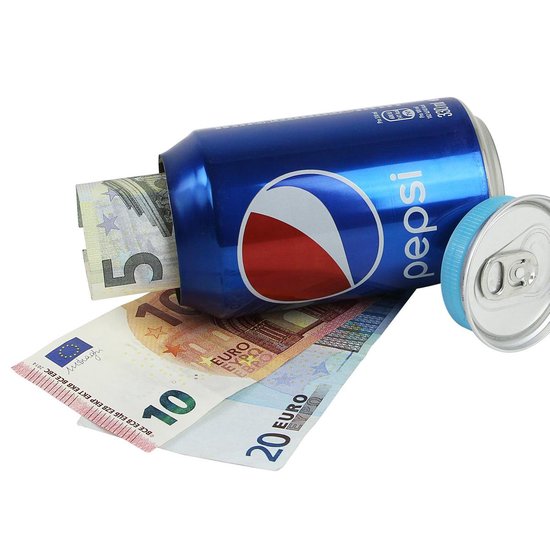 Verborgen frisdrank stash can voor geld en waardevolle spullen