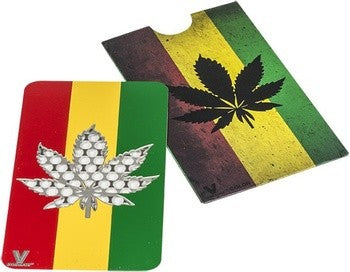 Creditcard Grinder - Rasta Leaf