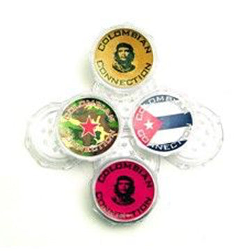 Colombian Pocket Grinder Ø53mm  Het welbekende Colombian Connection heeft nu ook grinders, De Colombian Pocket Grinder is nu te bestellen bij Wapshop.Deze kleine en handige grinders zijn super makkelijk mee te nemen.  Anoniem geleverd! Voor 17:00 besteld, vandaag verzonden*