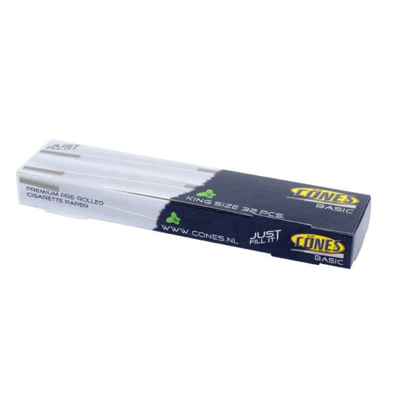 King Size Cones Basic Paper Tubes – 109mm. Het transparante papier van deze voorgedraaide Cones is gemaakt van extra dun vloeipapier voor optimaal rookgenot. Ze zijn ook al voorzien van een tip en zijn zelfs al dichtgeplakt. Anoniem geleverd! Voor 17:00 besteld, vandaag verzonden*