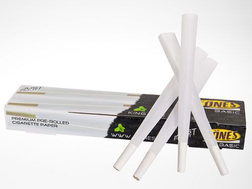 King Size Cones Basic Paper Tubes – 109mm. Het transparante papier van deze voorgedraaide Cones is gemaakt van extra dun vloeipapier voor optimaal rookgenot. Ze zijn ook al voorzien van een tip en zijn zelfs al dichtgeplakt. Anoniem geleverd! Voor 17:00 besteld, vandaag verzonden*