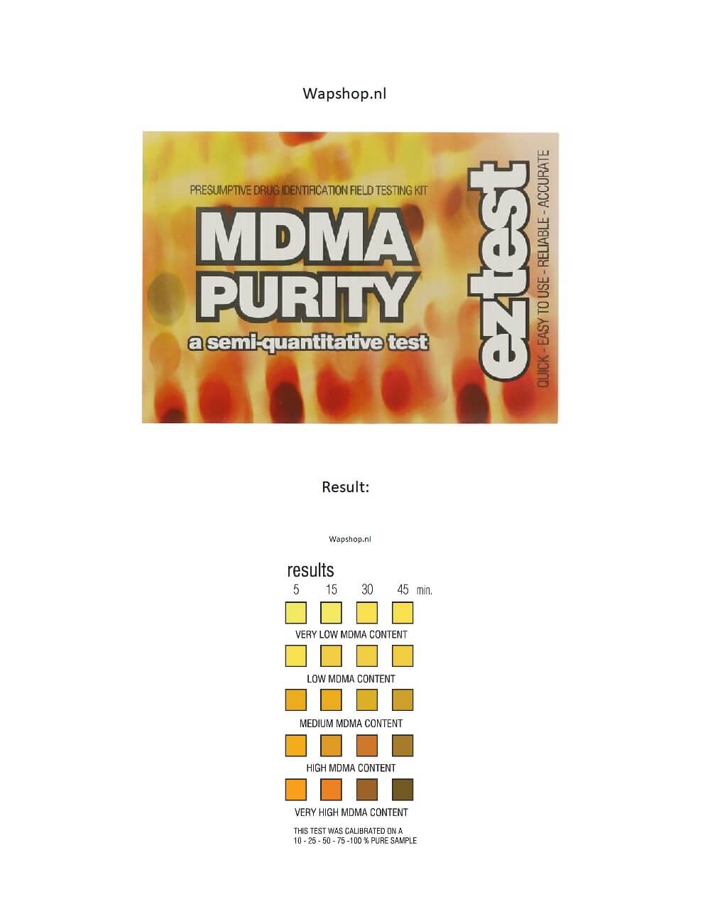 ez test mdma purity resultaat