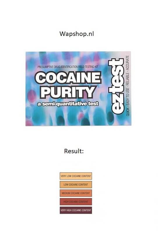 ez test cocaine purity resultaat