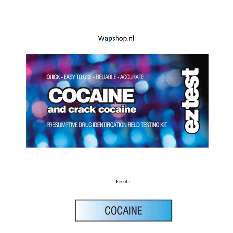 ez test cocaine crack resultaat