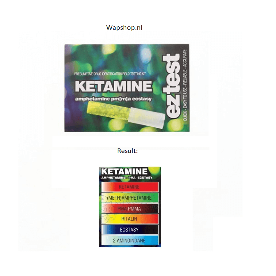 ez test ketamine resultaat