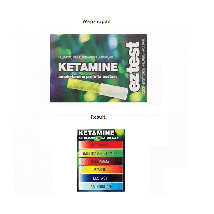 ez test ketamine resultaat