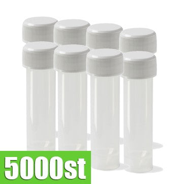 Lege buisjes met schroefdop 5ml - 5000 stuks