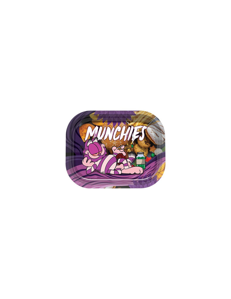 Munchies Garfield Metal Rolling Tray small