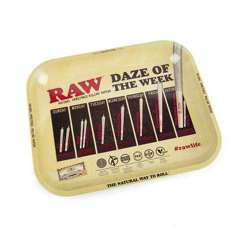 RAW Daze of the week Metal Rolling Tray-Wapshop