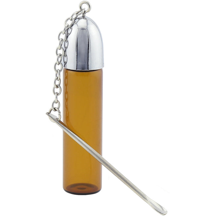 Spoon on Vial Brown Glass-Wapshop