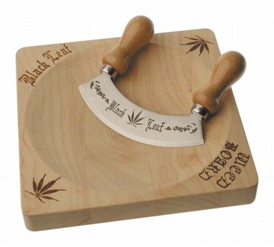 Weedboard met mes - Black Leaf-Wapshop