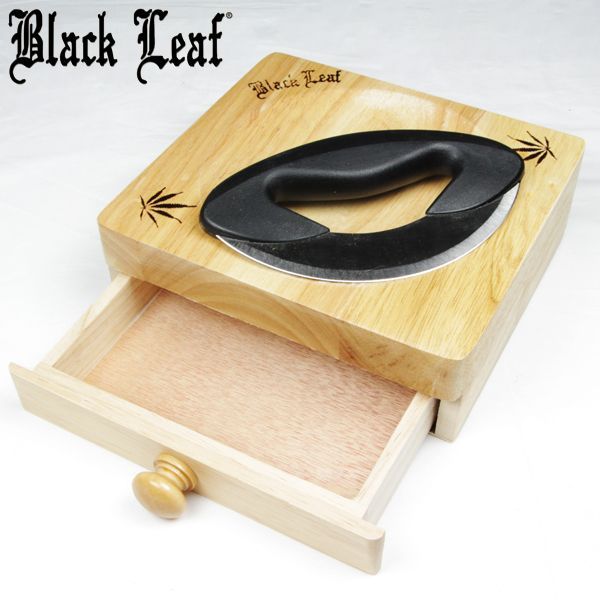 Weedbox met mes - Black Leaf-Wapshop